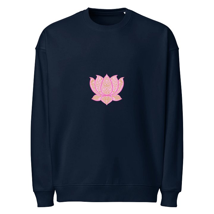 Golden Lotus Unisex Organic Sweatshirt product image (1)