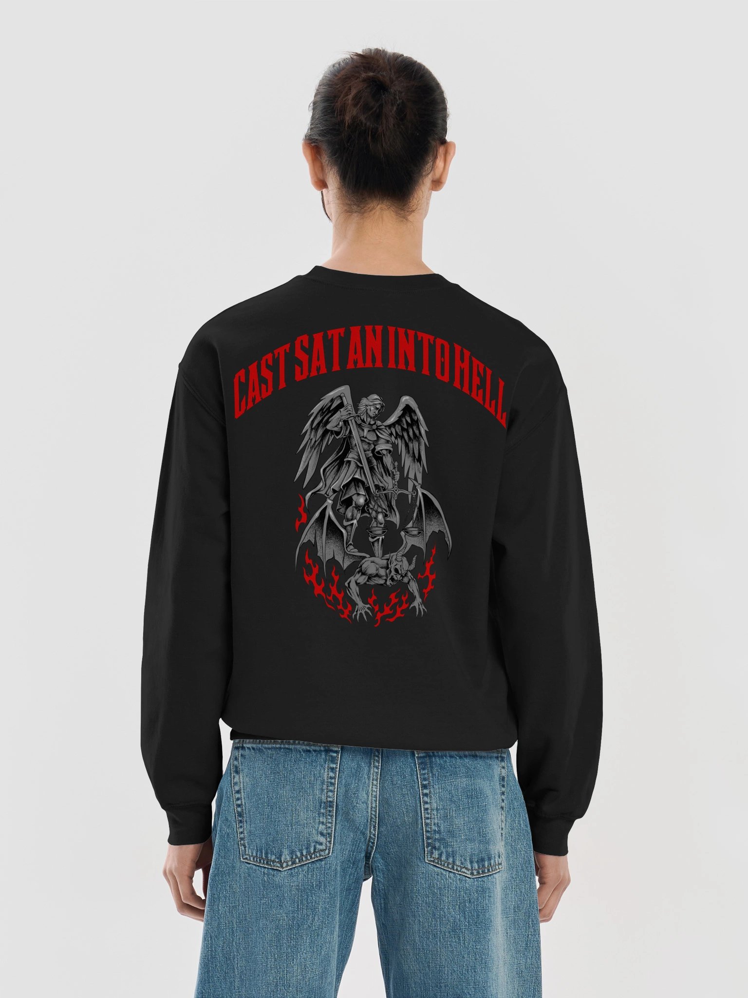 Cast Satan into Hell Metacore Saint Michael NEW - Sweatshirt product image (3)