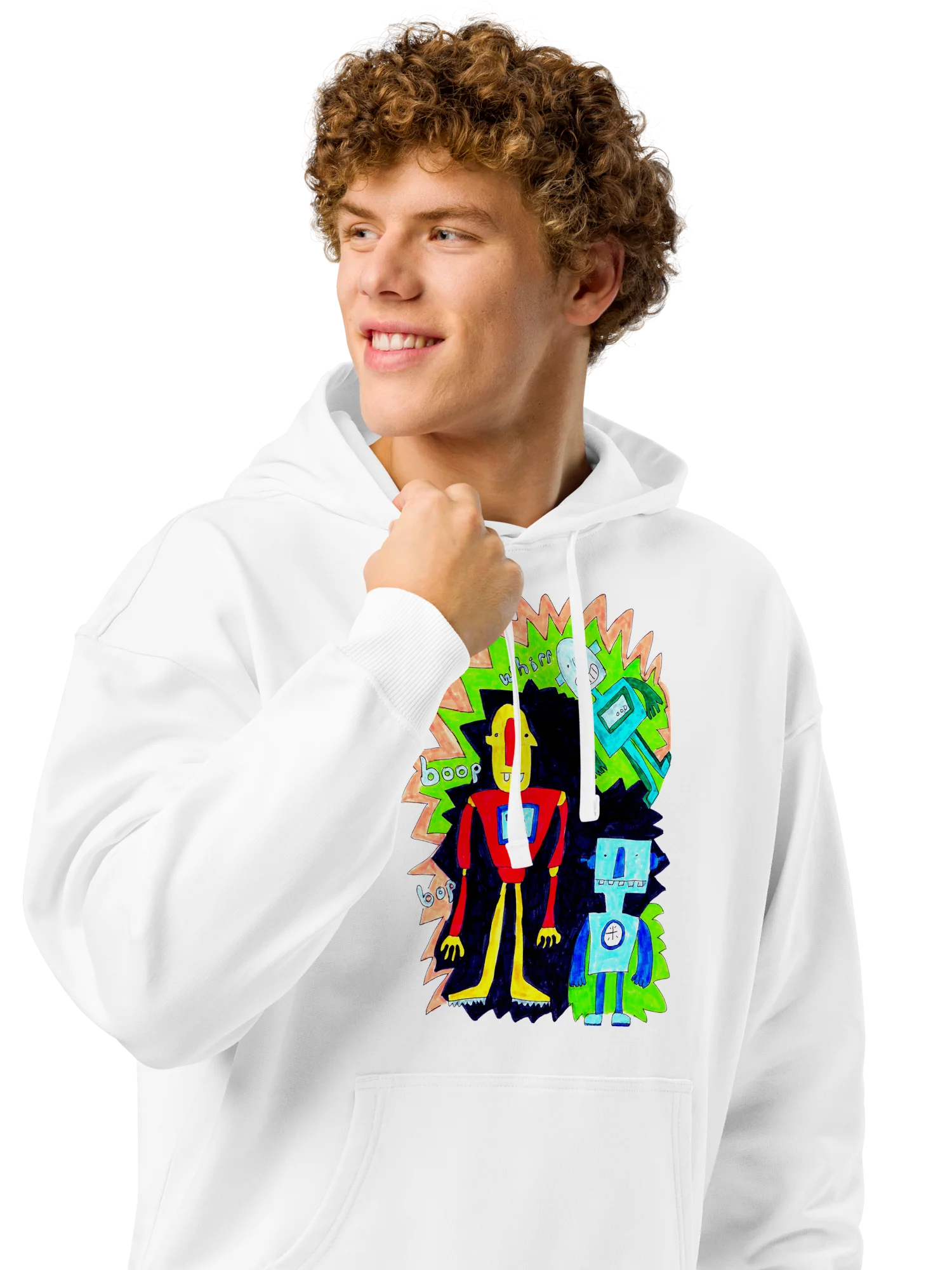 Whimsical Robot Trio Hoodie product image (5)