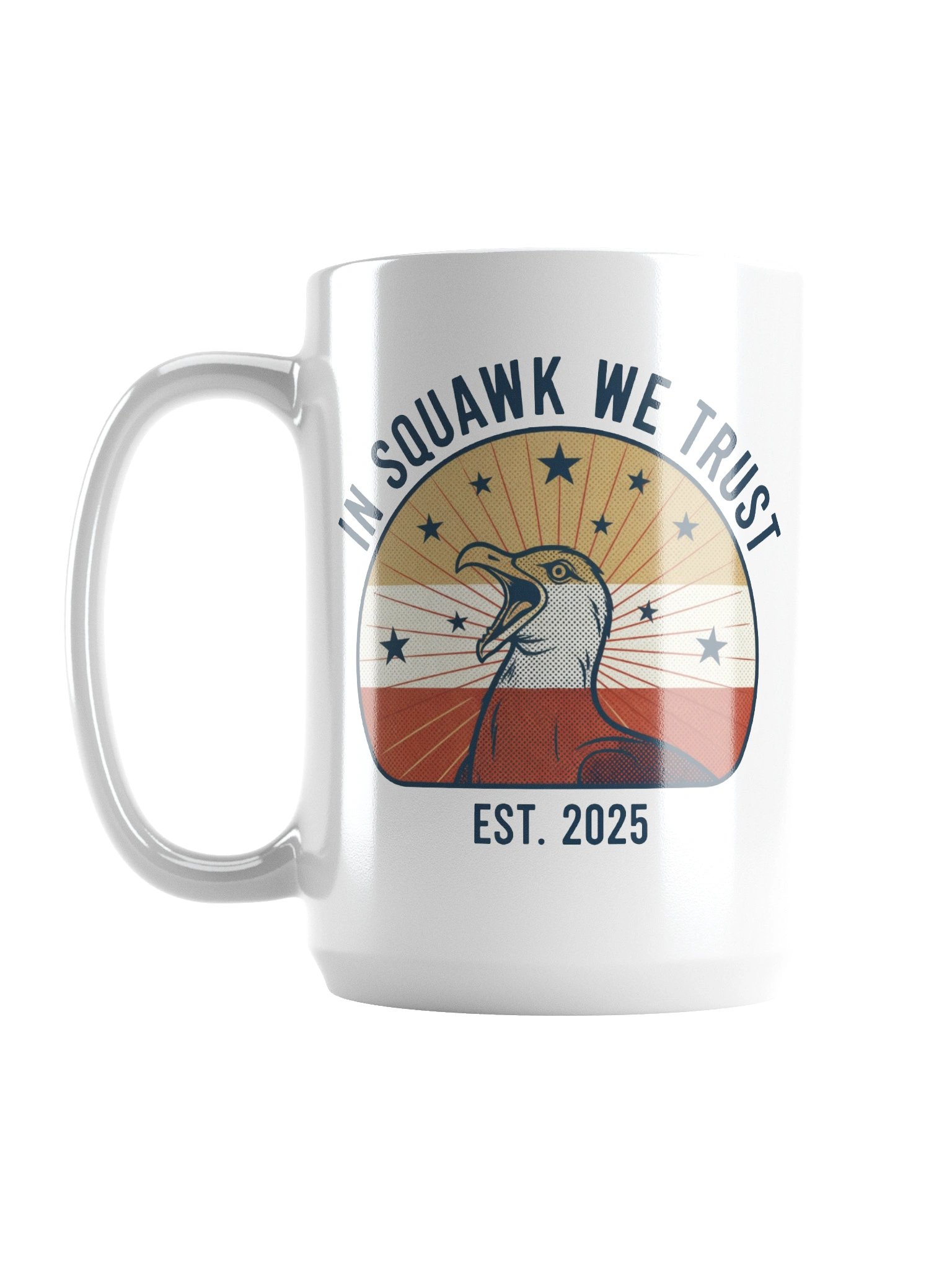 In Squawk We Trust Est 2025 Mug product image (1)