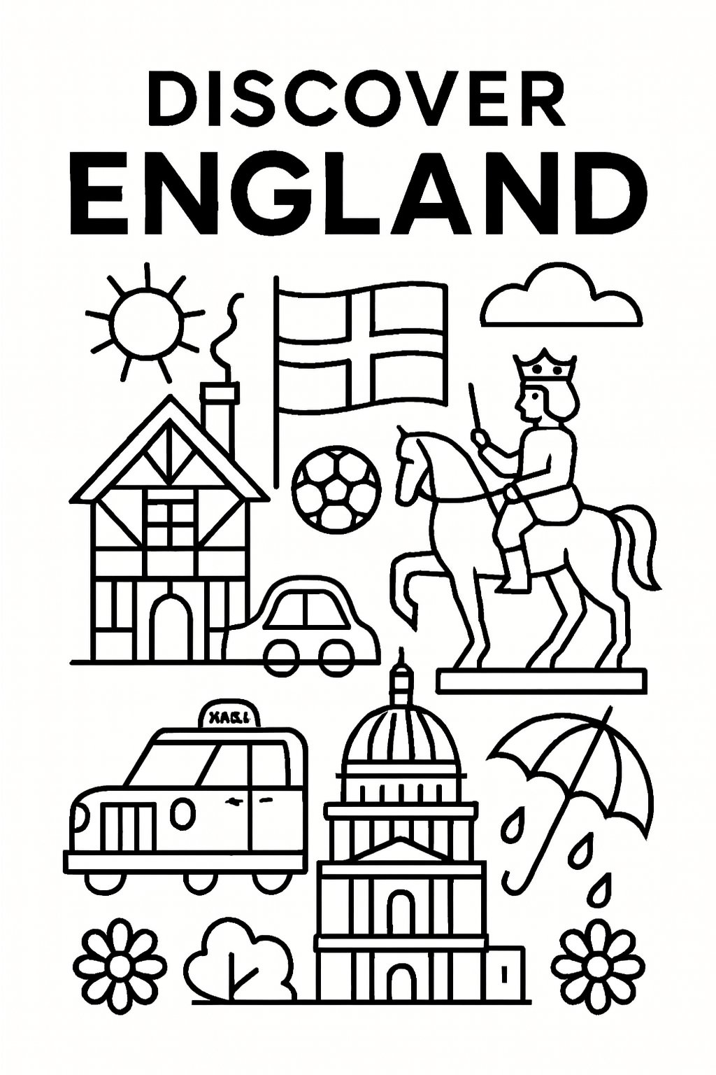 Free “Discover England” Poster – European Wall Art Printable (A4 & US Letter PDF) product image (2)