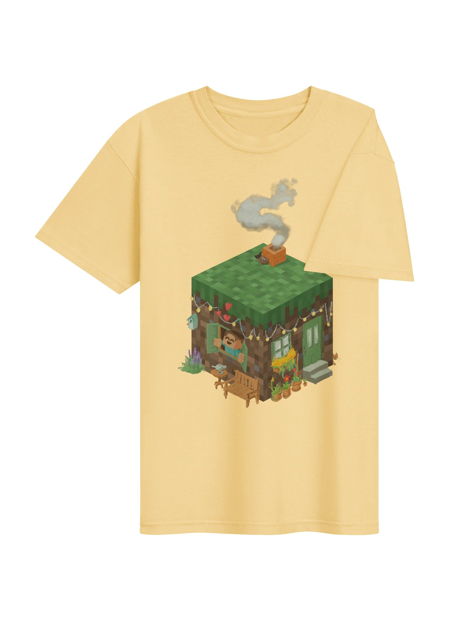 Cozy Minecraft Block House / Wohnblock T-Shirt product image (40)