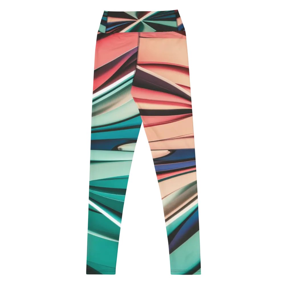 TDS Music Women's Yoga Leggings - Vibrant Abstract Design product image (11)