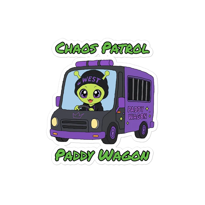 West Alien Paddy Wagon Vinyl Sticker product image (2)