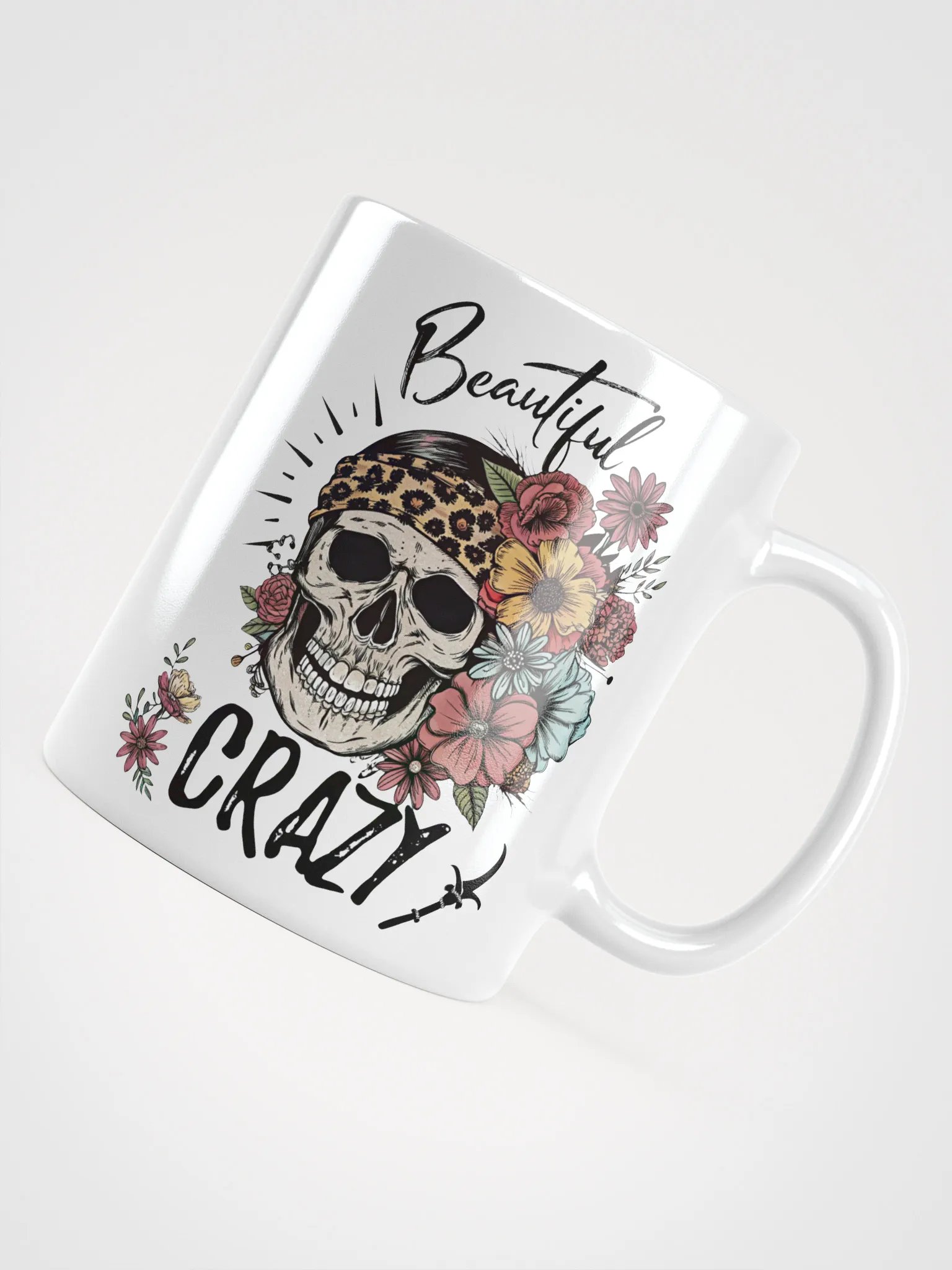 Beautiful Crazy Skull Mug product image (10)