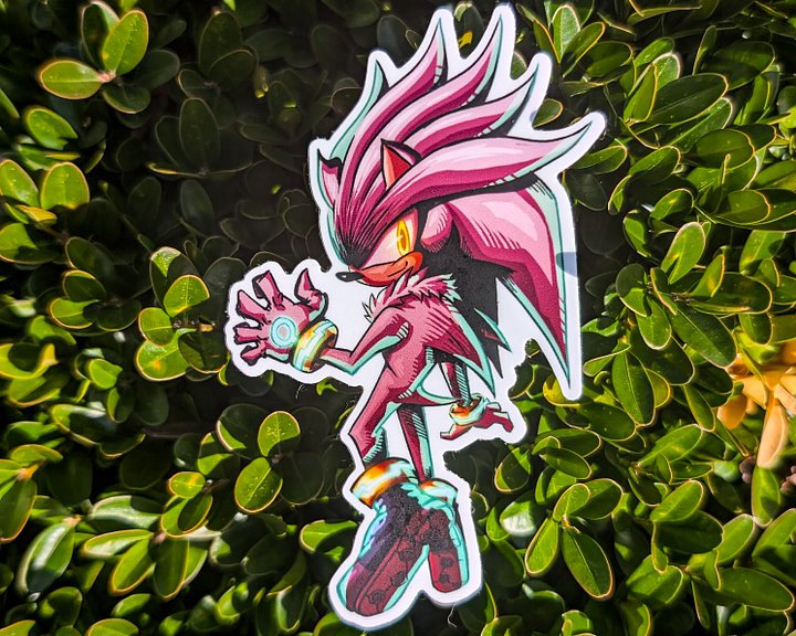 “Silver the Hedgehog” | Sonic Waterproof Vinyl Sticker product image (1)