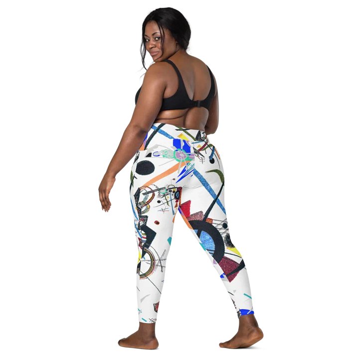 Abstract Lithographic Pattern Design Leggings with pockets - V1 product image (2)