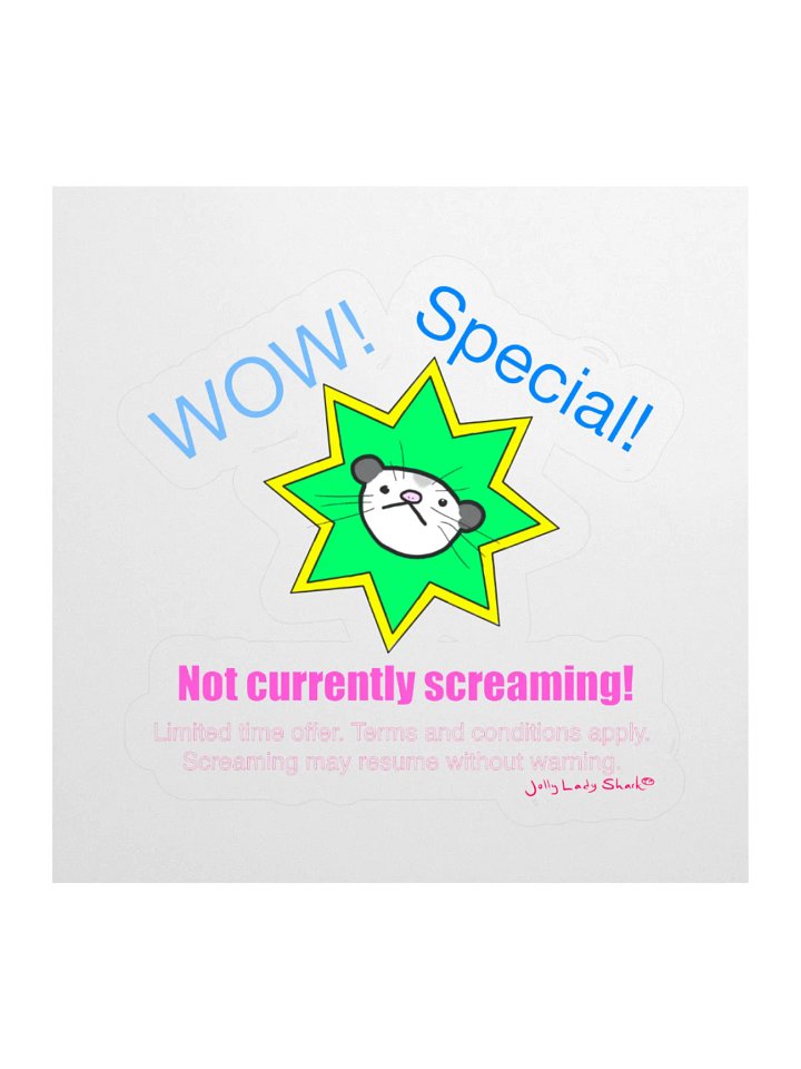 Not currently screaming! Sticker product image (2)
