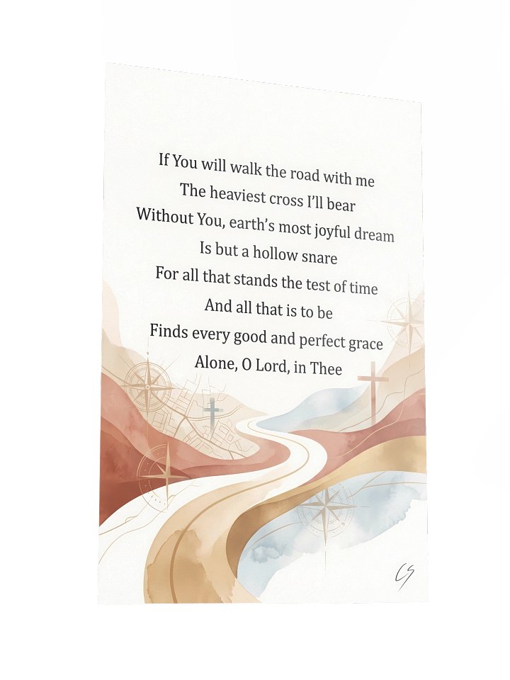 "Alone, O Lord, in Thee" – Exclusive Lyric Art Poster product image (3)