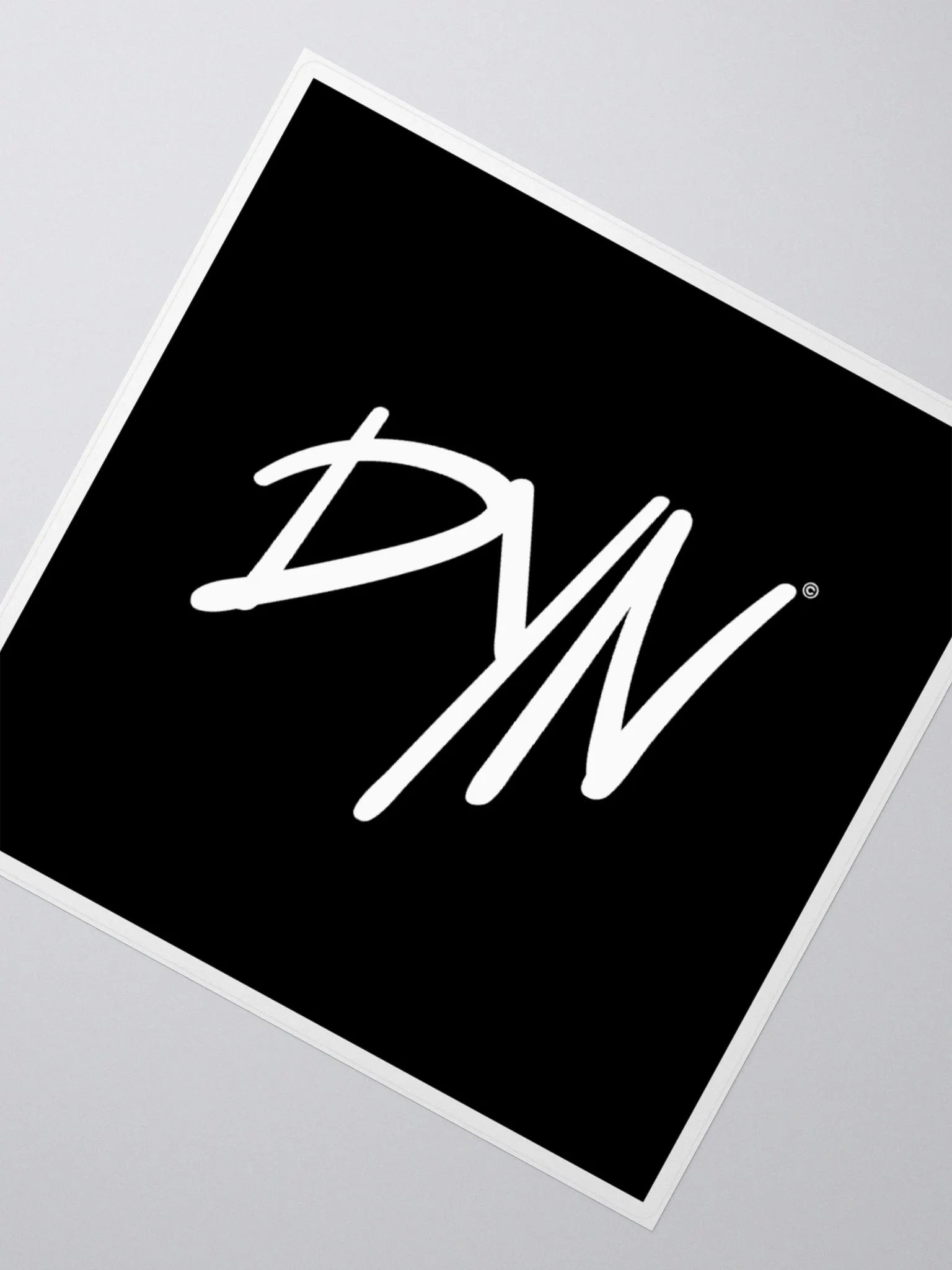DYN Logo Sticker (White) product image (2)