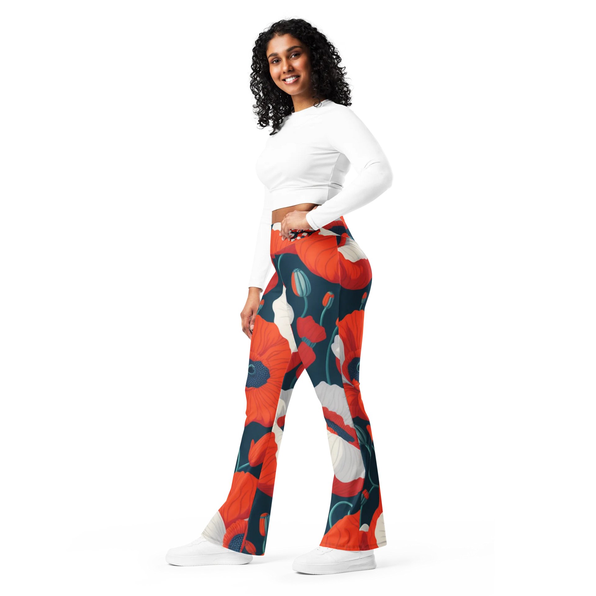 Barry Grady 'Poppies' Flare Leggings product image (11)