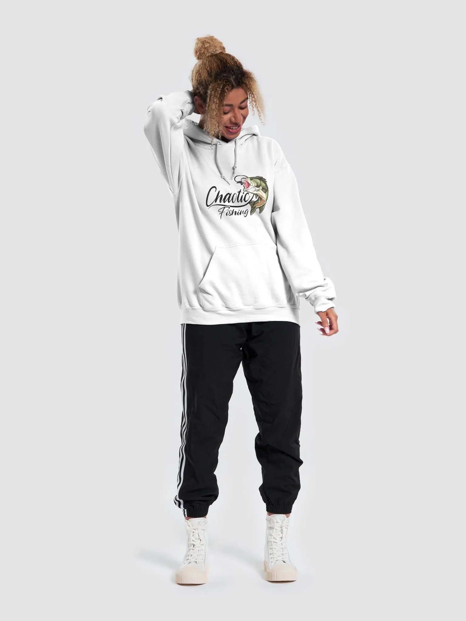White Logo Hoodie product image (6)