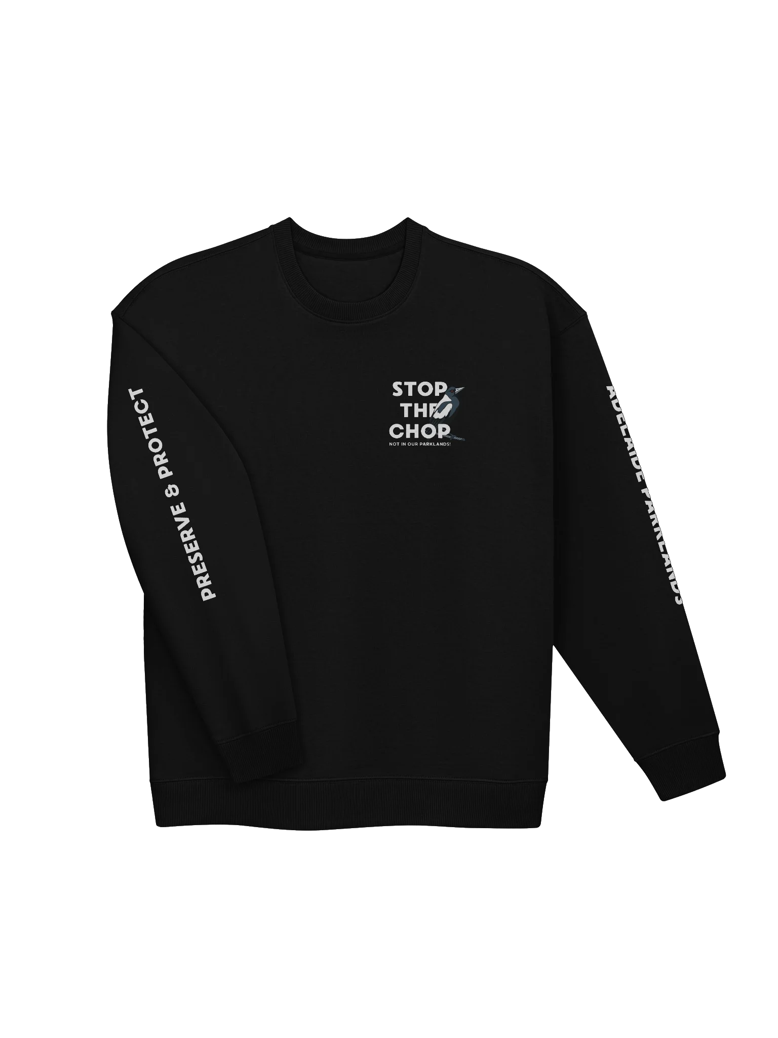 STOP THE CHOP | Magpie | Unisex | Premium Organic Oversized Sweatshirt product image (3)