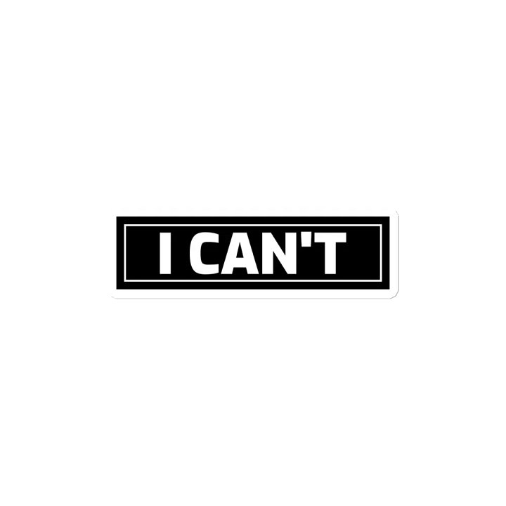 I CAN'T die cut magnet product image (2)