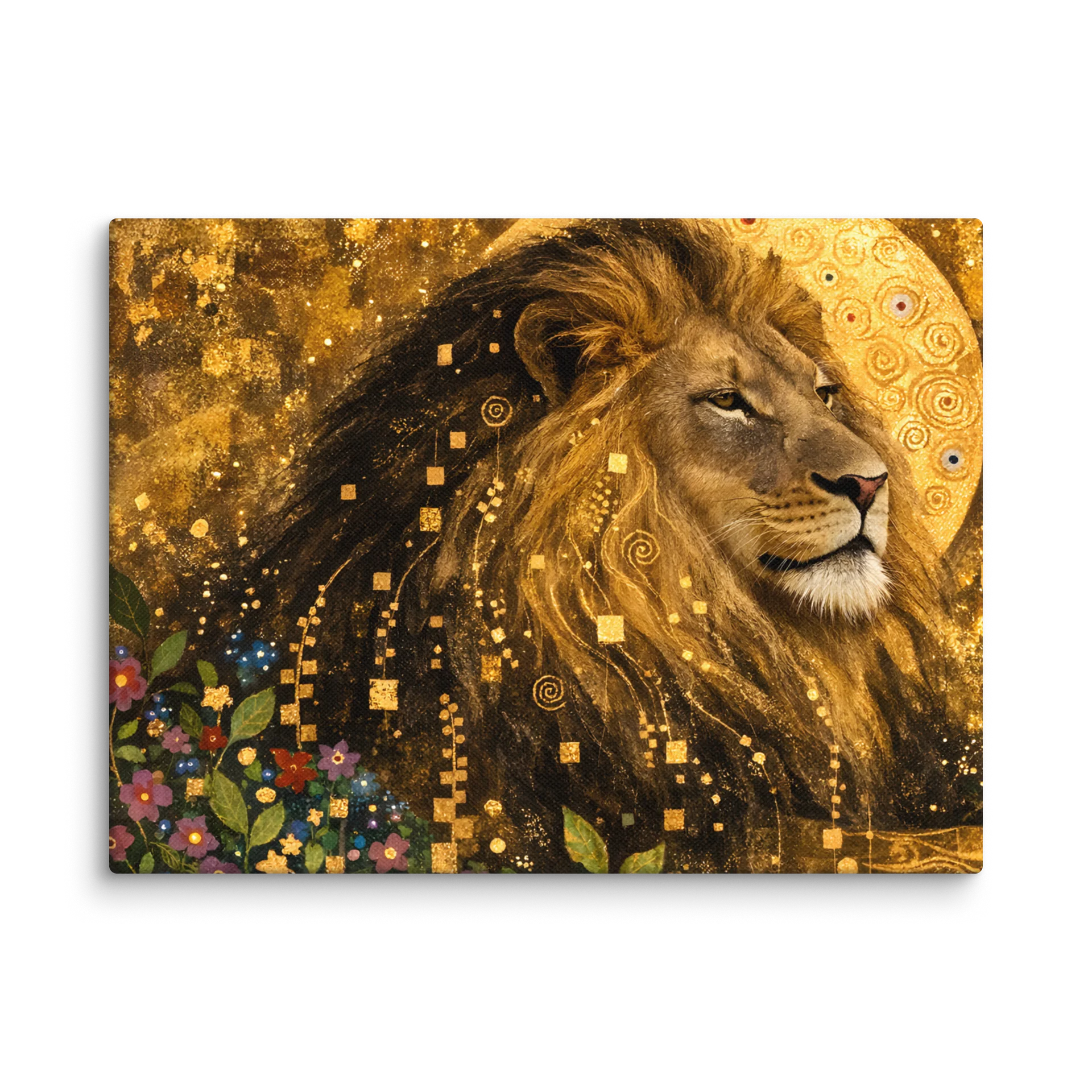 Goldener Wächter – Majestätischer Löwe im Klimt-Stil product image (7)