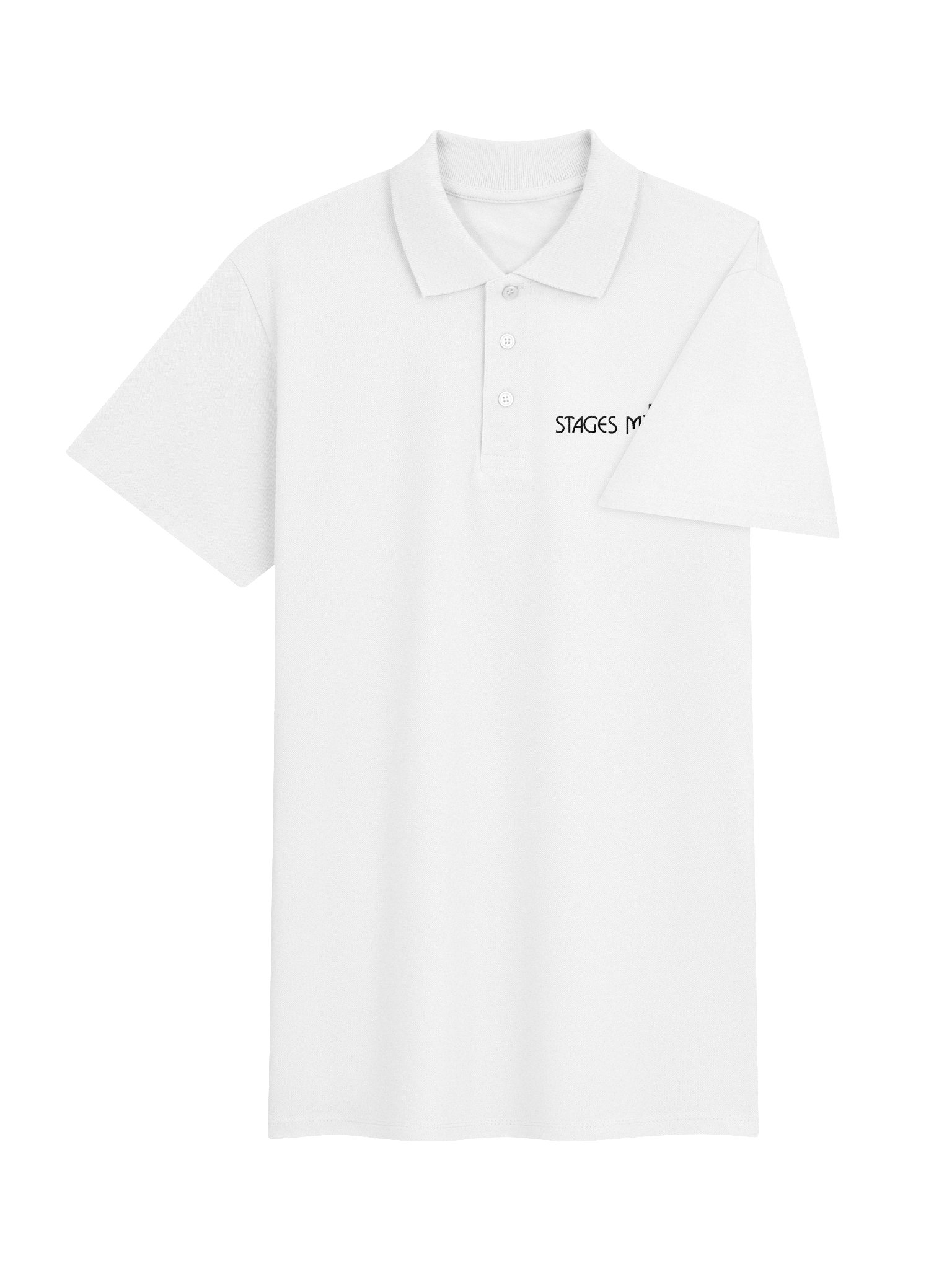 Unisex Light Polo Shirt - Black Embroidered "Stages Mom" product image (18)