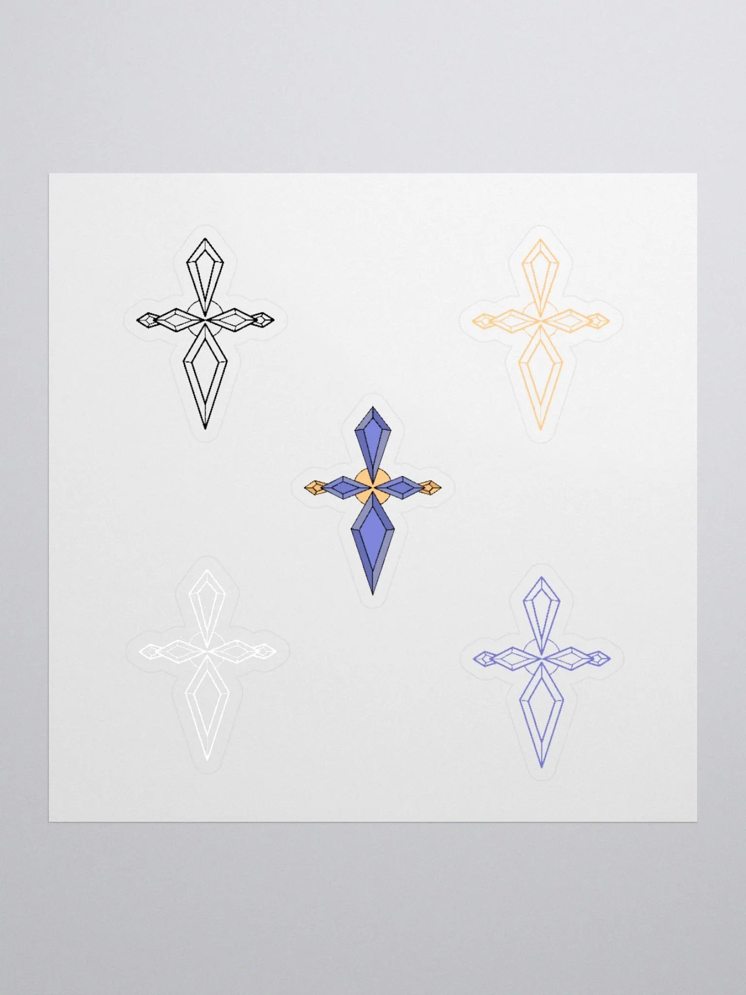 Compass Dagger Sticker Set product image (2)