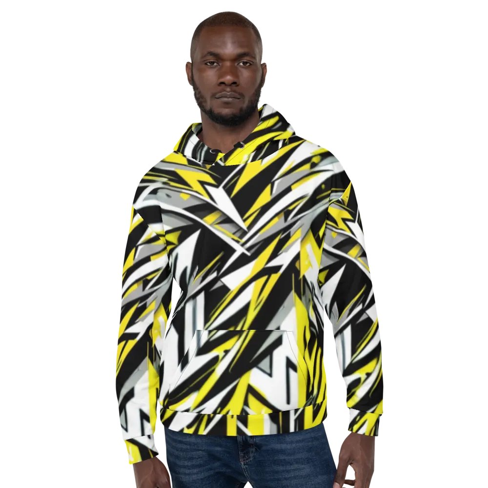 Dynamic Geometric Fusion Unisex Hoodie product image (6)