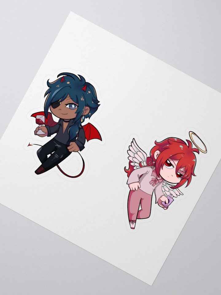 Demon Kaeya & Angel Diluc Duo Sticker (Genshin Impact) product image (4)