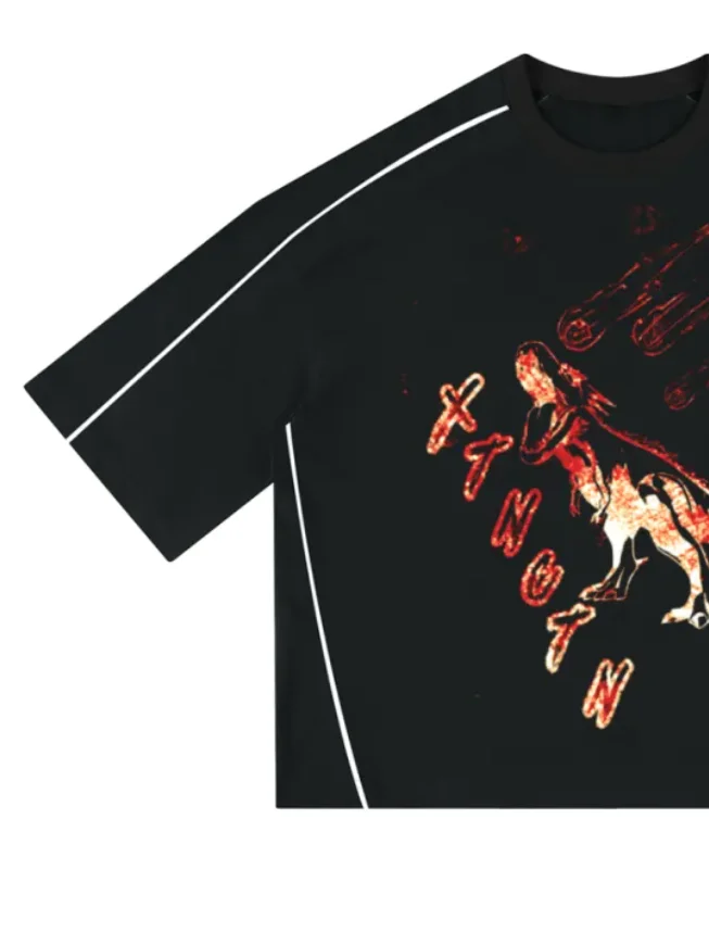 Unisex Heavyweight Boxy Piping T-Shirt product image (1)