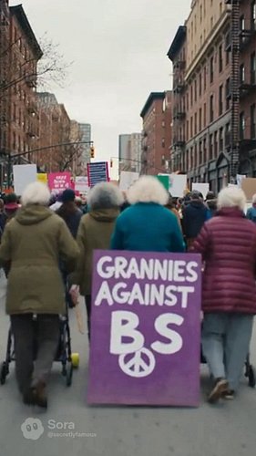 Grannies against fascism. Grantifas. No Kings Protest, March 28th. 

#NoKINGS #nokingsinamerica #nokingsmarch28 #nokingsprote...