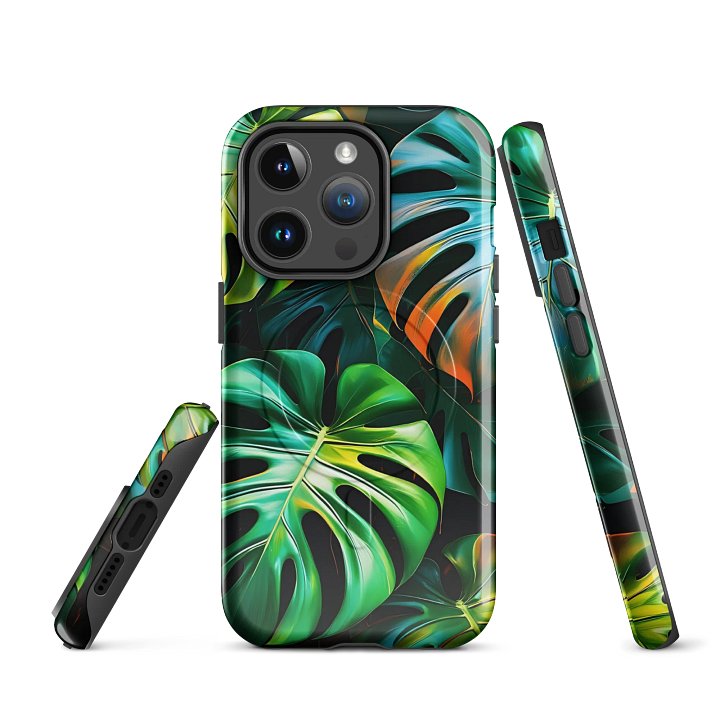 Monstera Magic Tough Magnetic MagSafe® iPhone® 14, iPhone 15, iPhone 16, iPhone 17, Pro, Pro Max, Plus Cases. product image (1)