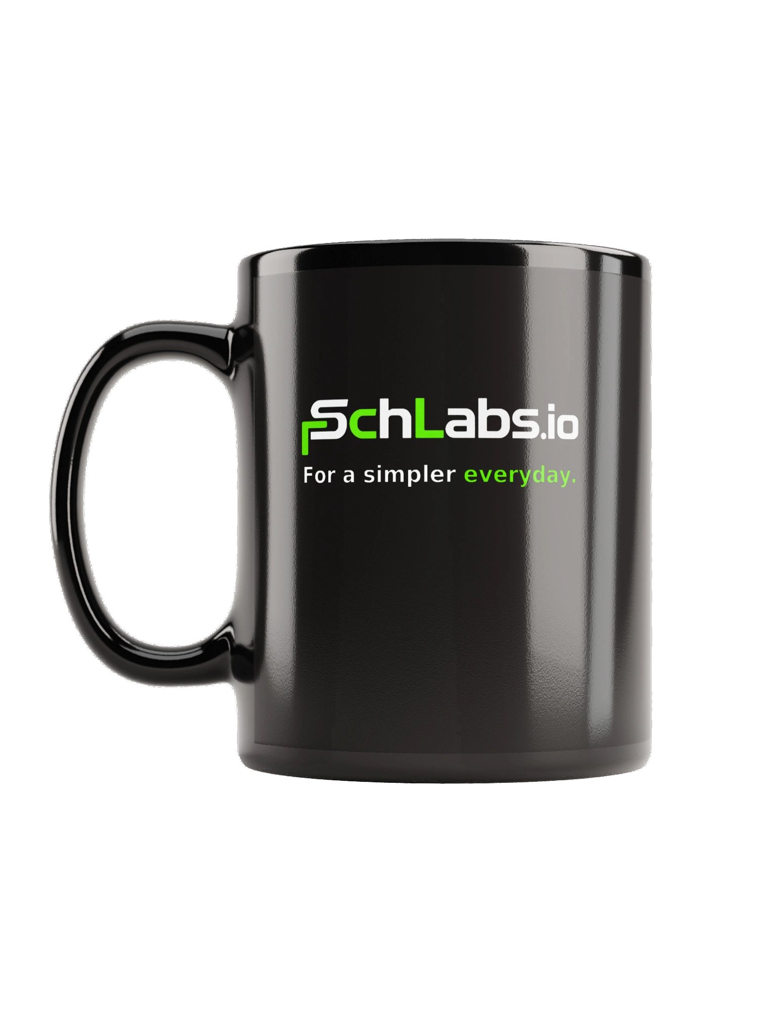 SchLabs Signature Mug — Green & White product image (1)