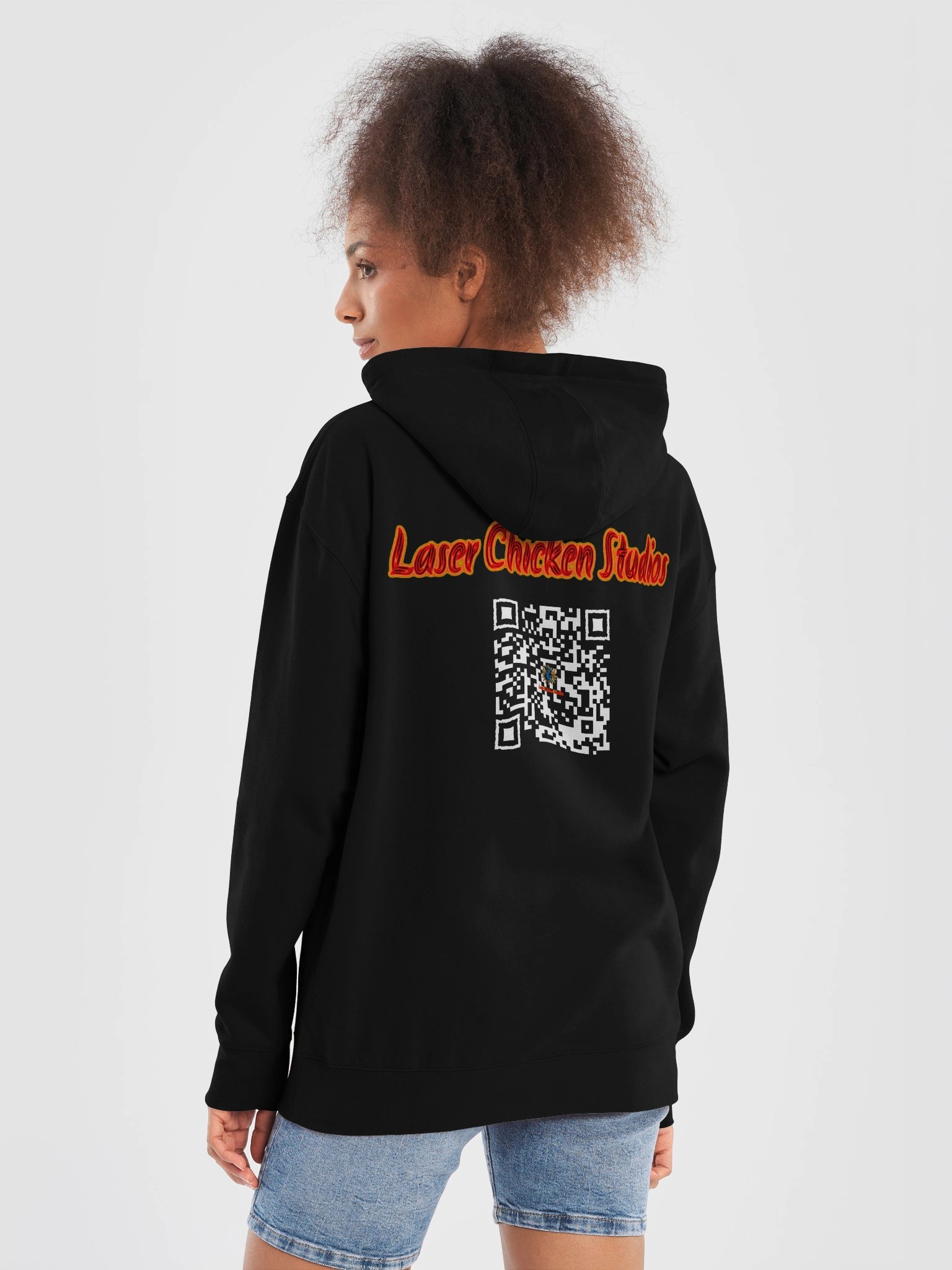 Laser Chicken Studios Neon Emblem Hoodie product image (6)