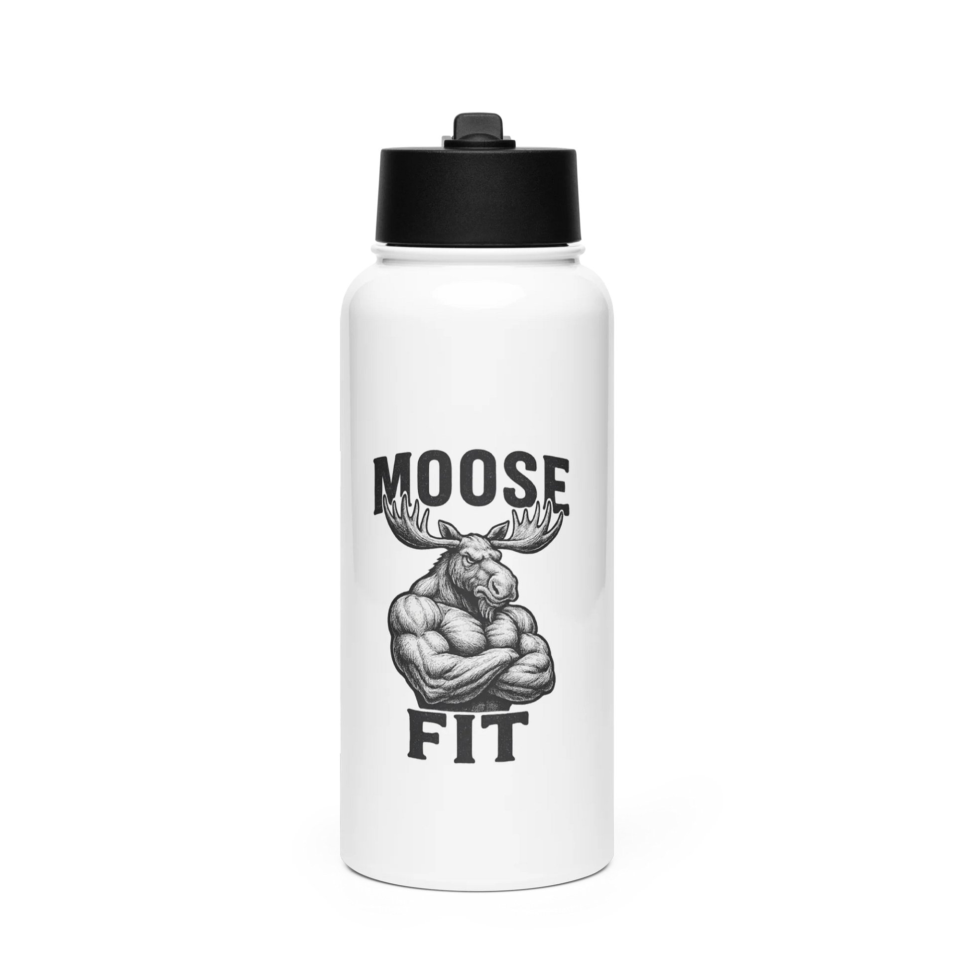 MooseFit Alt Theme Water Bottle with Straw product image (1)