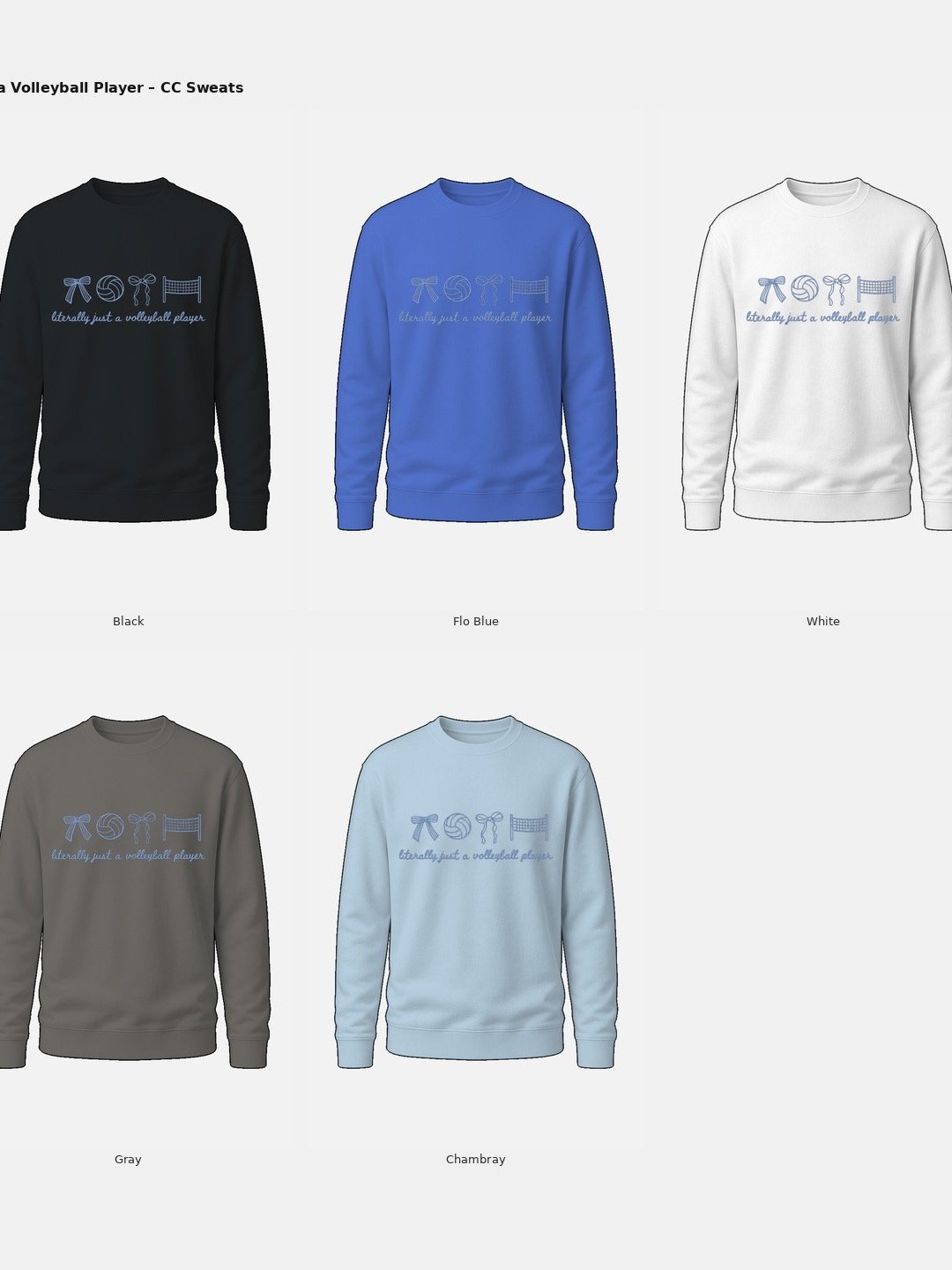 Just a volleyball player Comfort Colors Sweatshirt product image (5)