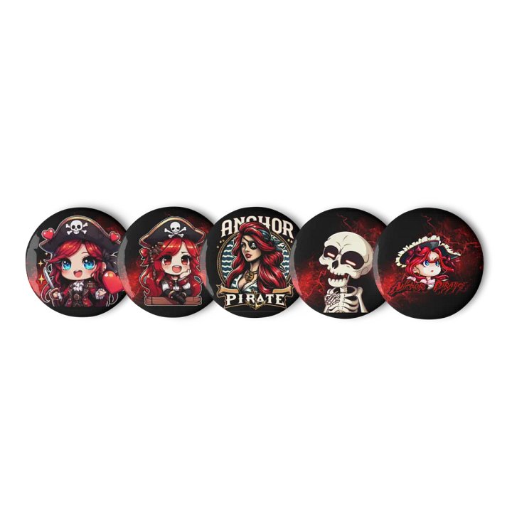 Anchor Pirate Pins set of 5 product image (1)