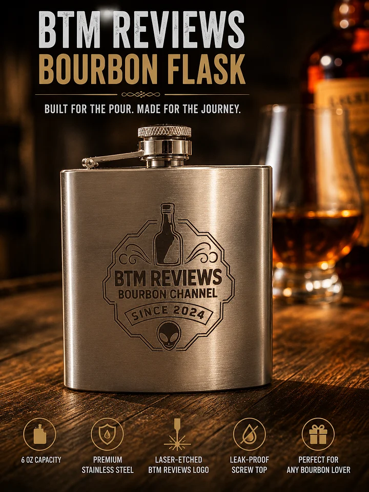 BTM Reviews Bourbon Flask – 6 oz Stainless Steel product image (1)