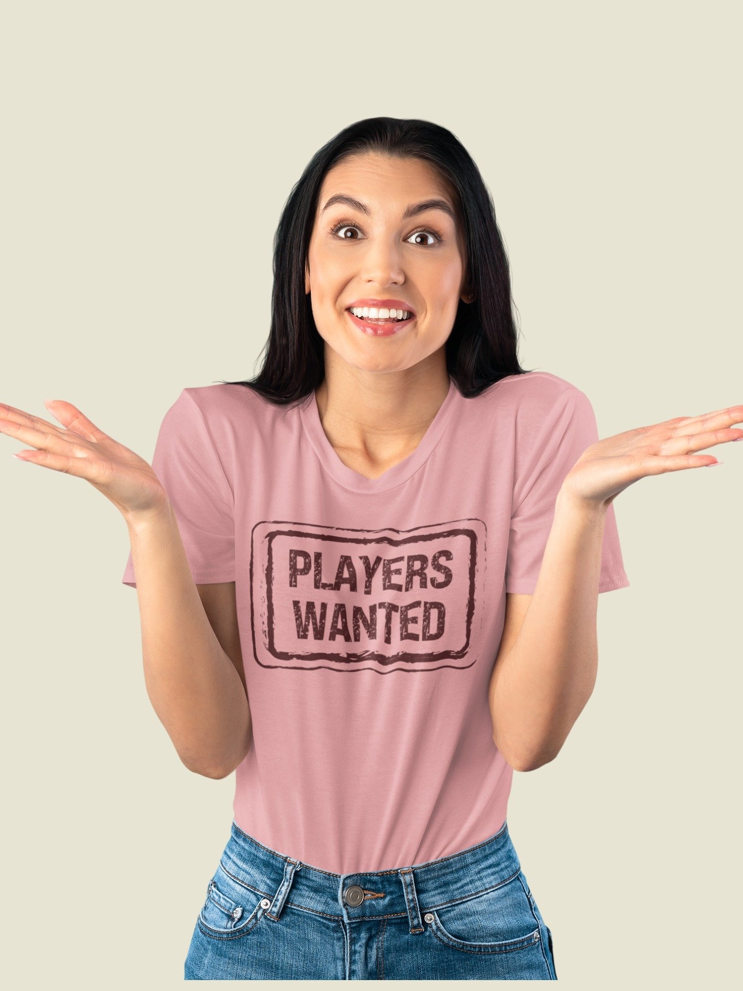 Players Wanted Tabletop Game Shirt on Pink, Board Game Convention T-Shirt product image (1)
