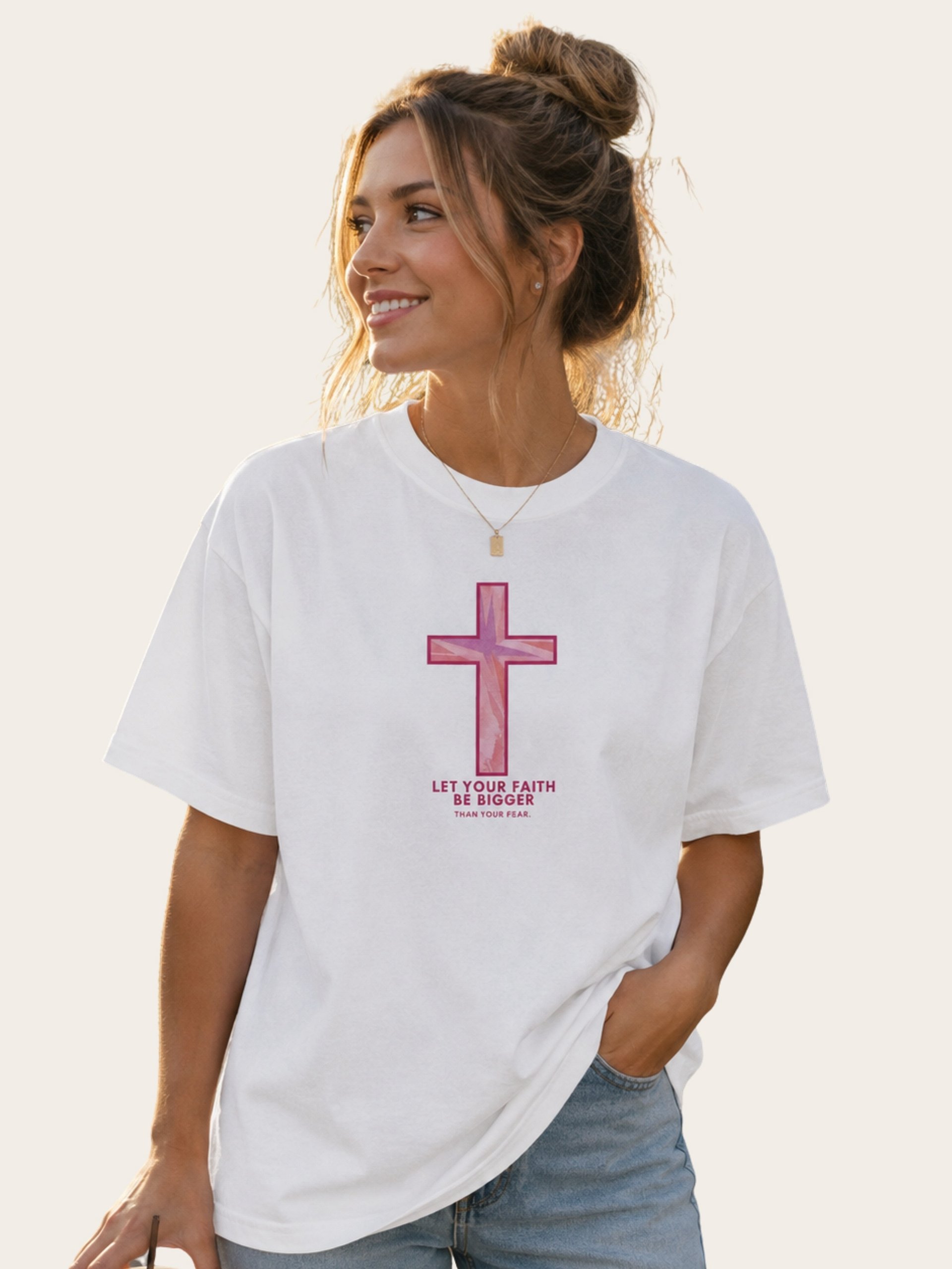 Faith Over Fear Bible Inspired T-shirt product image (1)