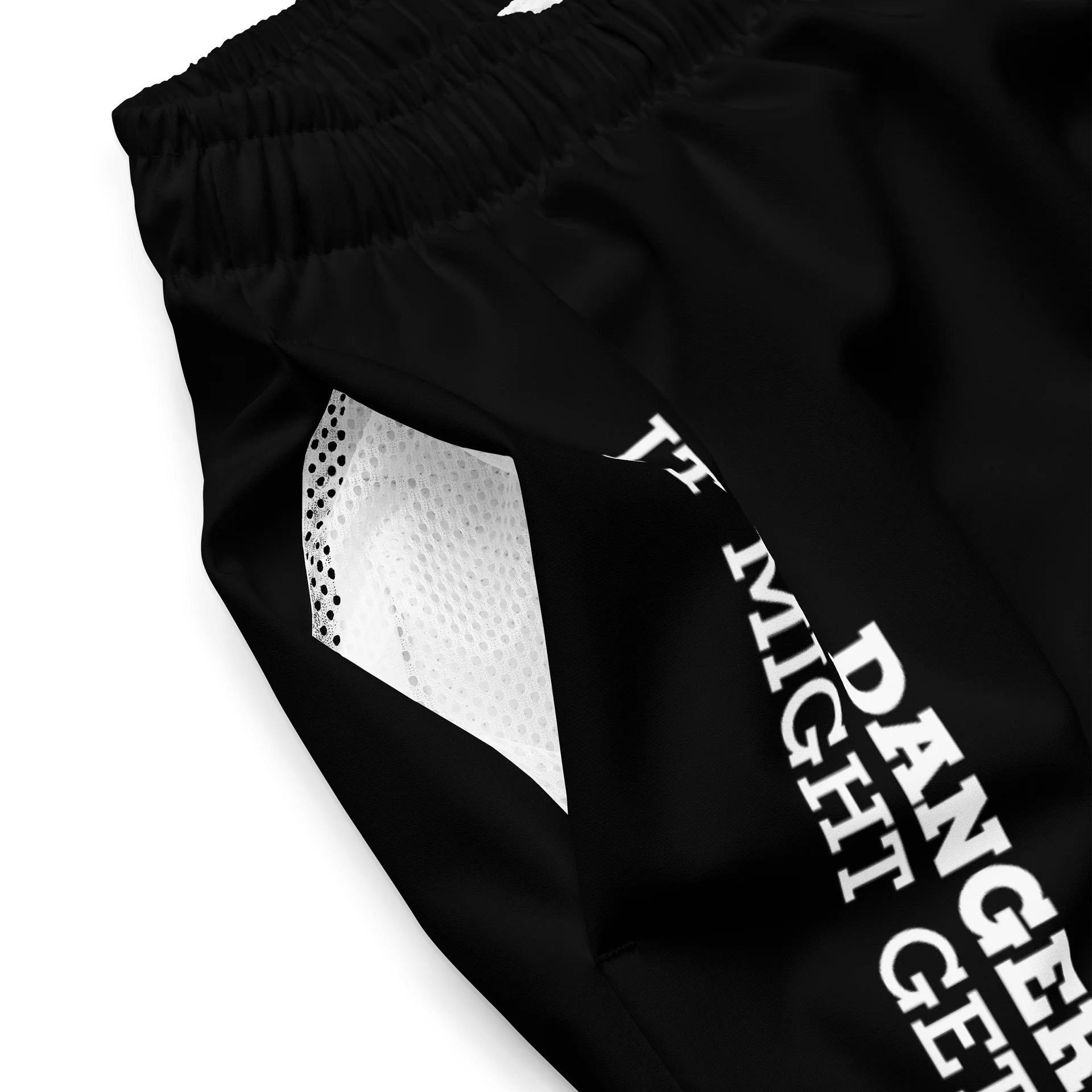 DANGER! - Black/White Swim Trunks product image (3)
