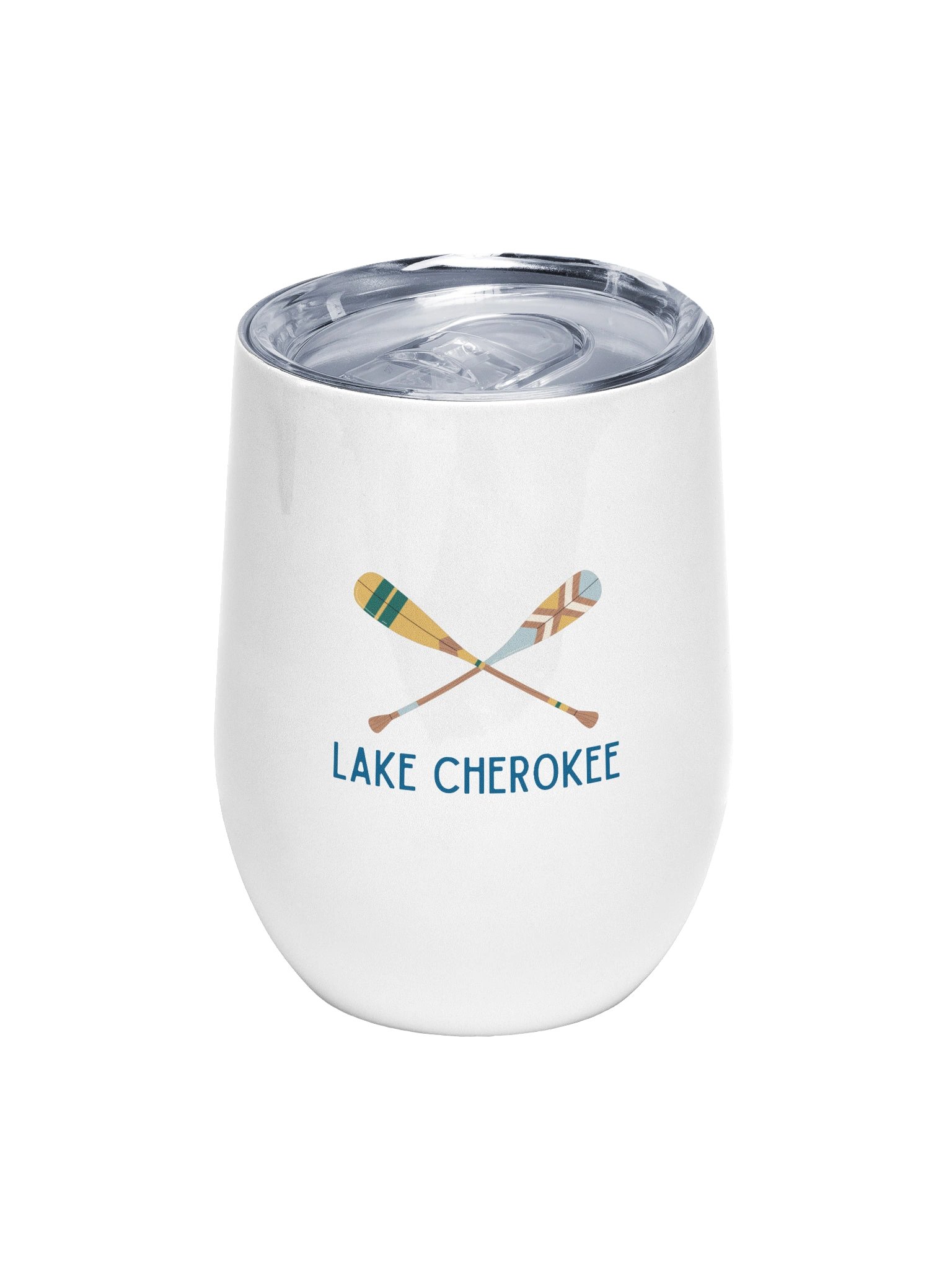 Lake Cherokee Paddles Wine Tumbler product image (1)