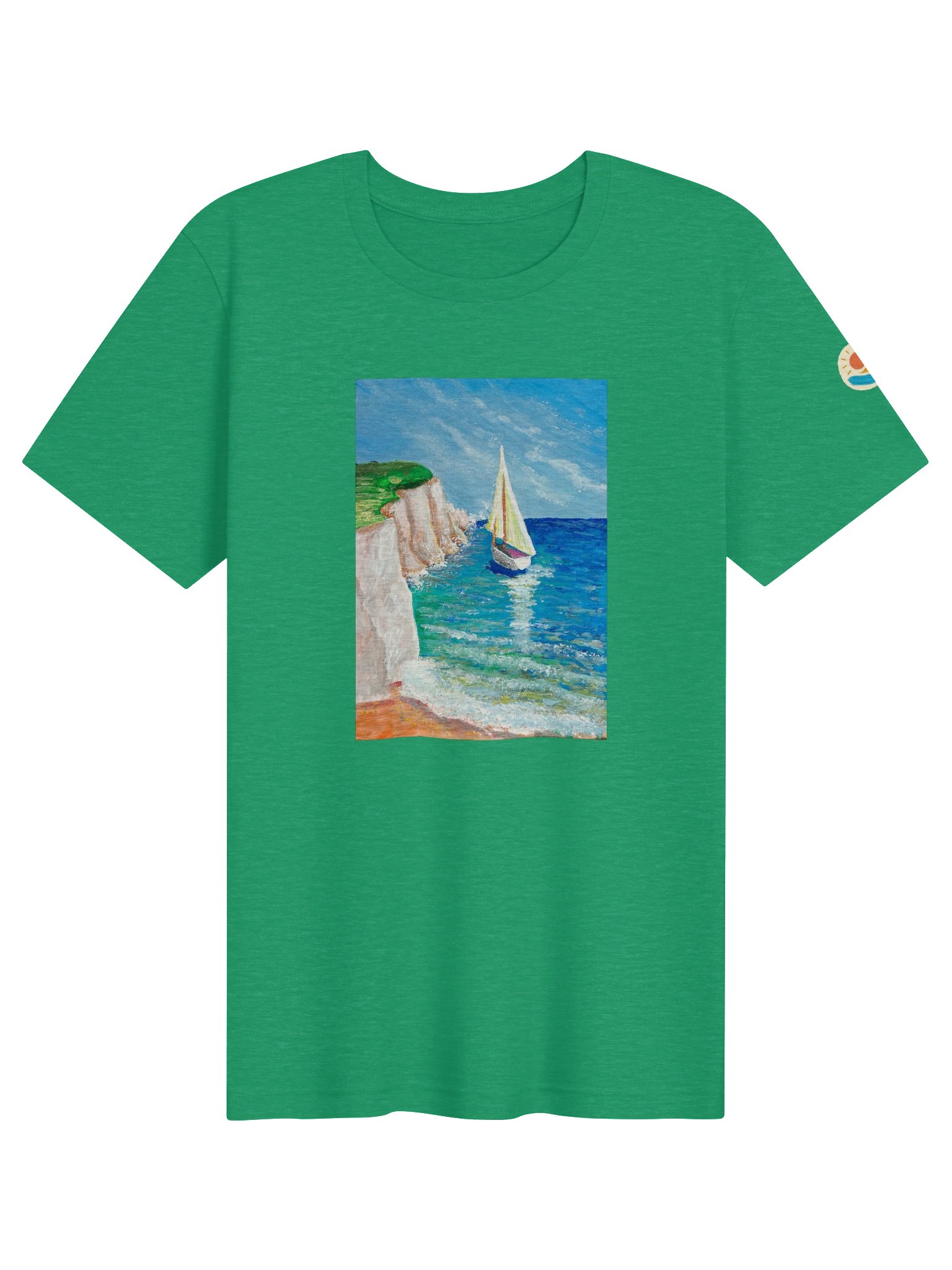 Sailing by the Cliffs — T-shirt product image (41)
