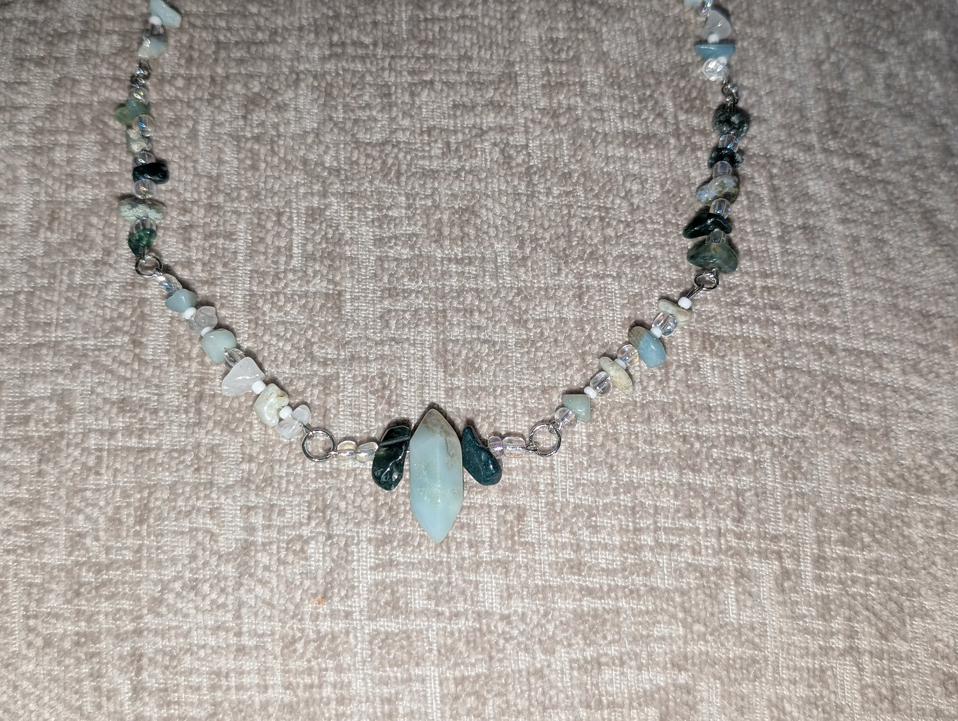 Amazonite & Moss Agate Choker! product image (3)