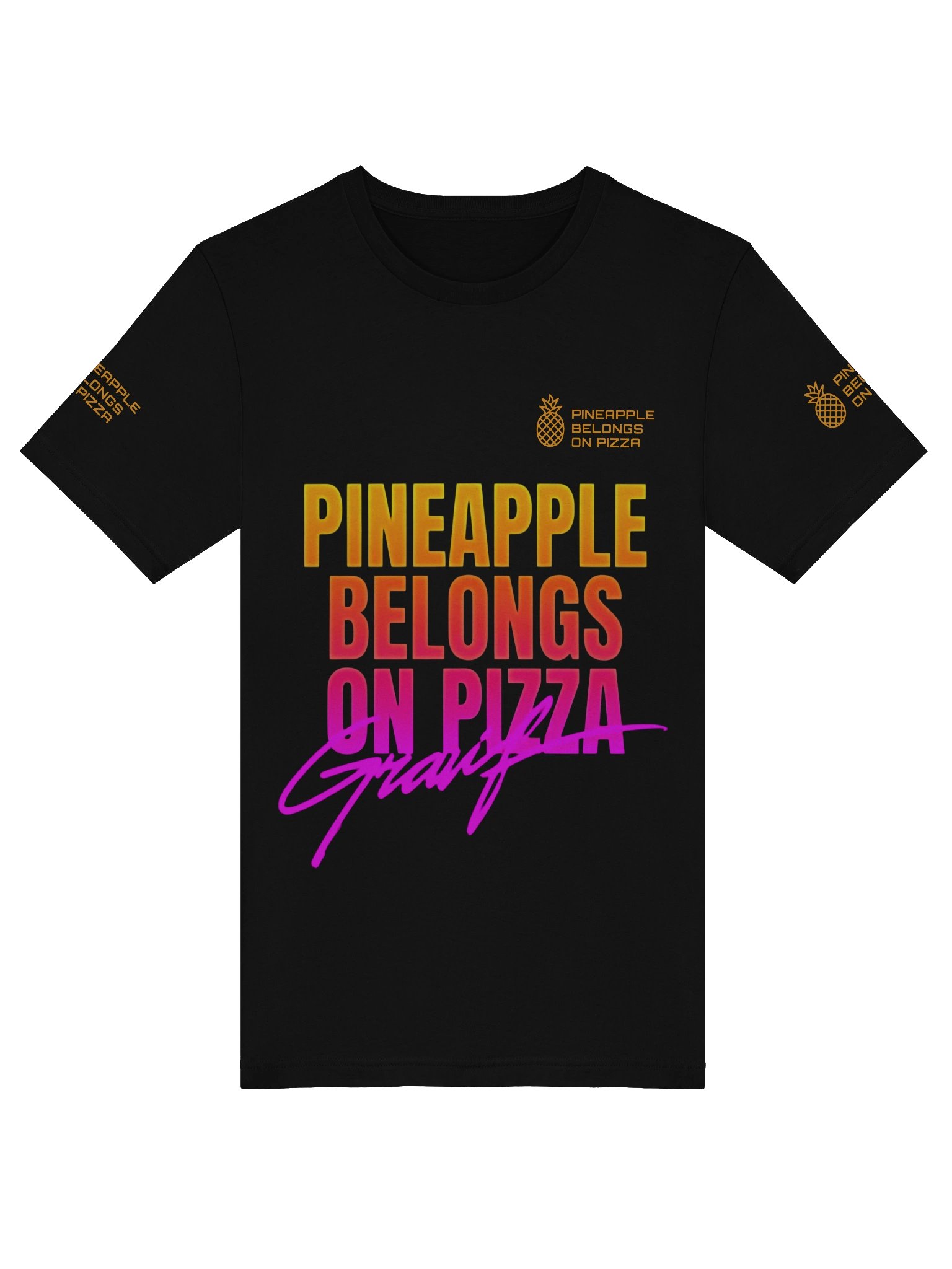 Pineapple Belongs On Pizza — Statement Graphic Tee product image (5)