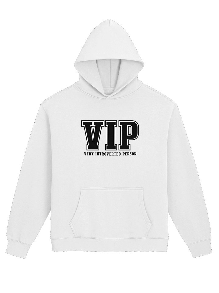 Unisex Premium Oversized Hoodie - Black Printed Very Introverted Person VIP Hoodie product image (1)