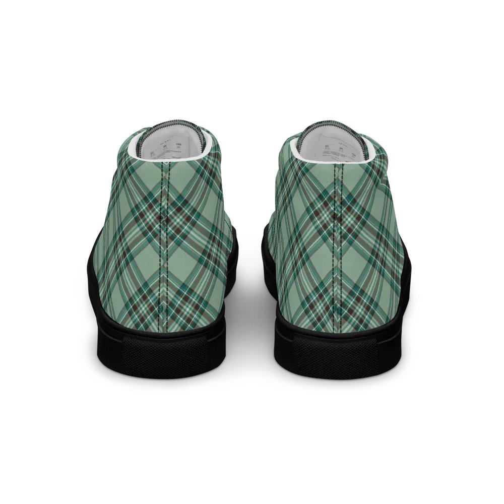 Kelly Tartan Men's High Top Shoes product image (6)