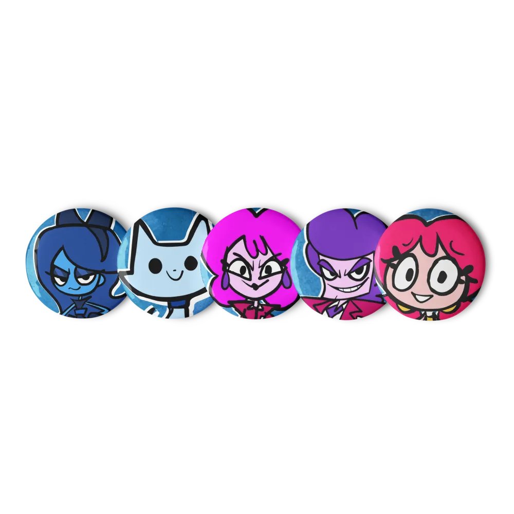 Shiver and Frostbite Pin Buttons Set product image (2)