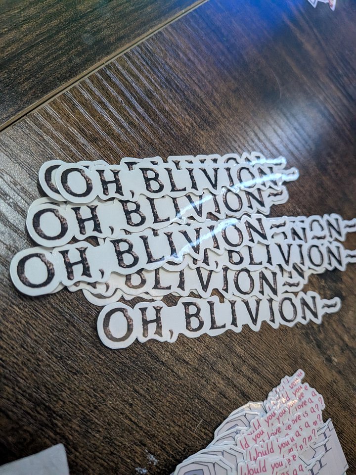Oh, Blivion~ Elder Scrolls Sticker product image (1)