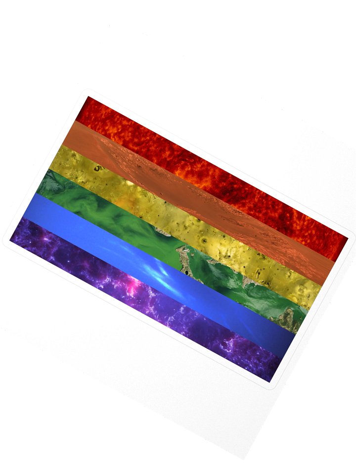 Space Classic Pride Sticker product image (2)