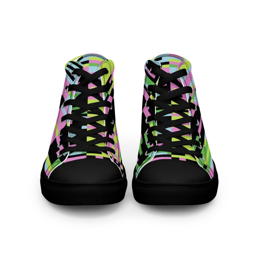 Colorful Retro Grid High Tops product image (6)