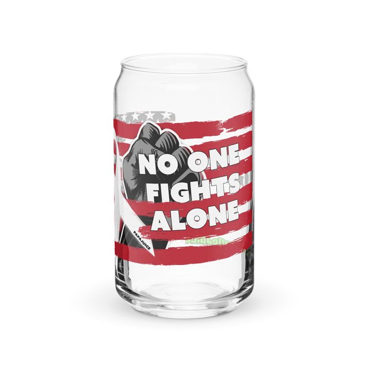 Glass Cup - No One Fights Alone product image (1)