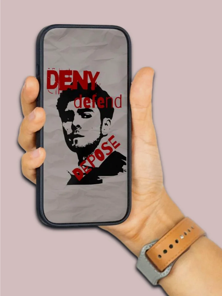 Luigi Mangione Deny Defend Depose Mobile Wallpaper product image (2)