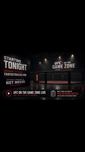 The Scrap Sheet | starting tonight we will be live streaming the ufc fights on game zone thanks to #fantasydailies proud spon...