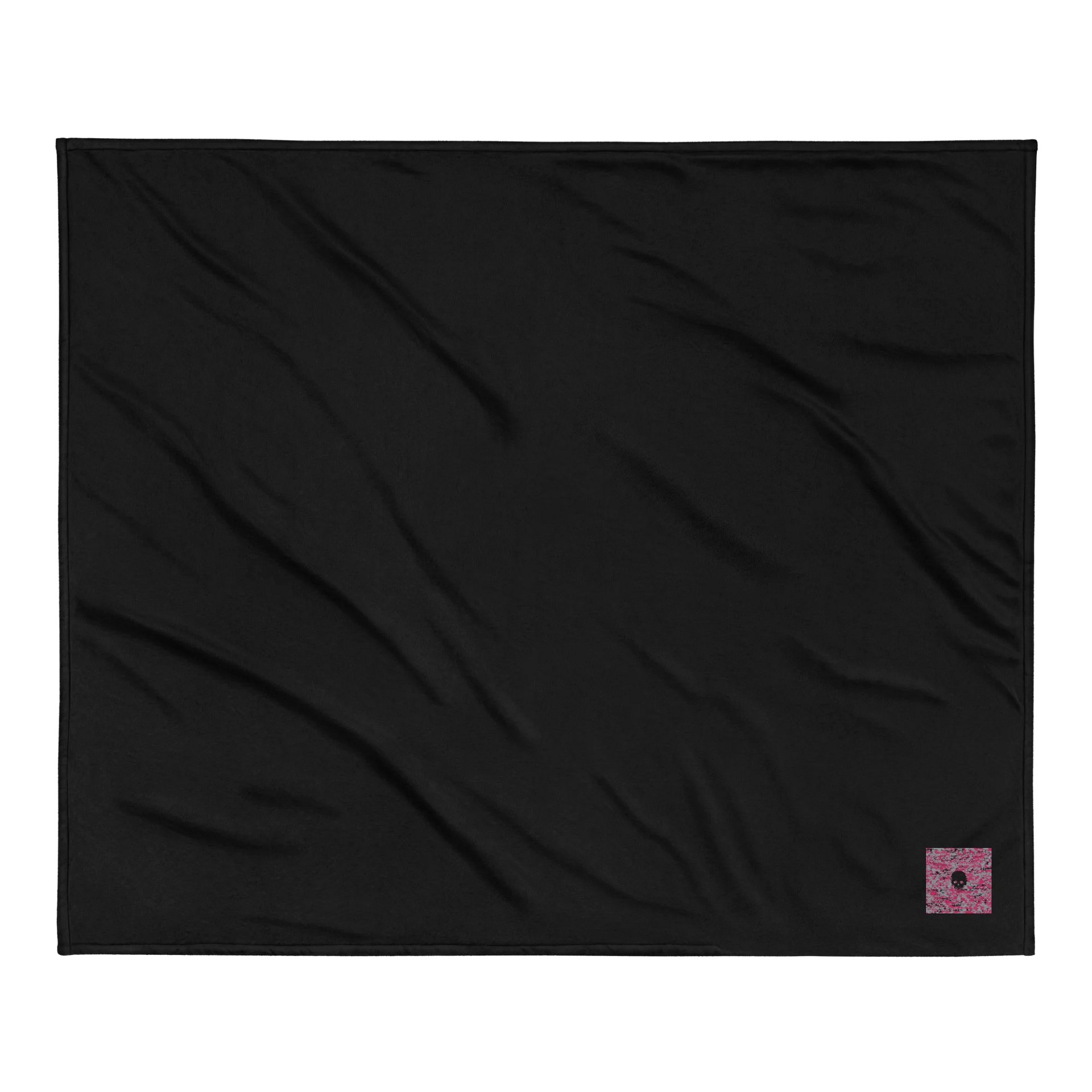 Pink Camo Skull Premium Sherpa Blanket product image (2)