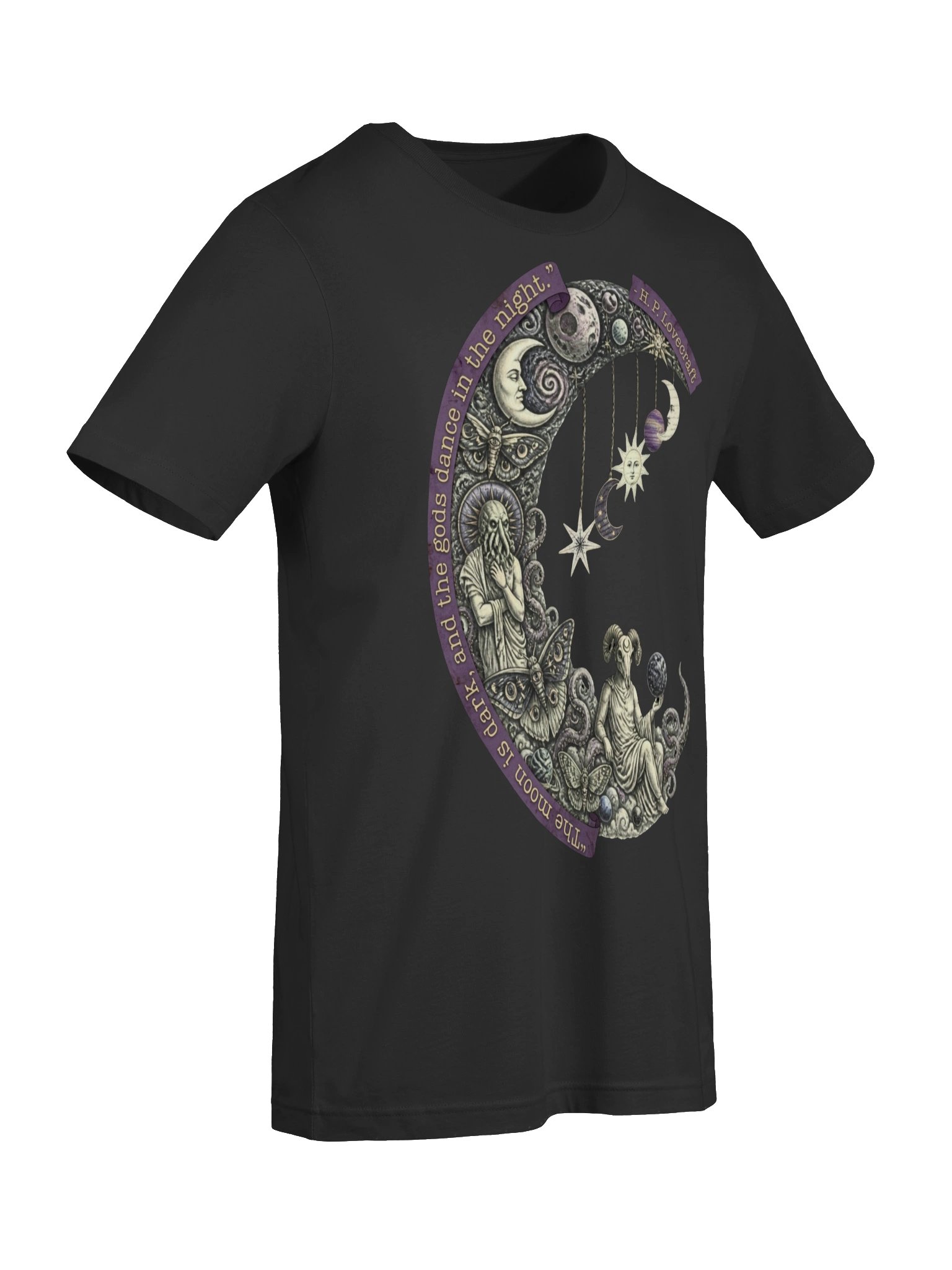 Lovecraft Moon Shirt, Cosmic Horror Whimsigoth Tee product image (8)